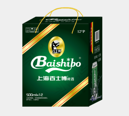 上海百士博原浆啤酒礼盒装。