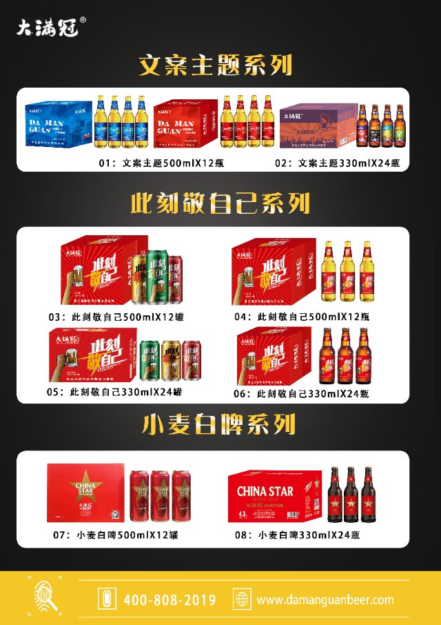 此刻敬自己
人生大滿冠
大滿冠啤酒現(xiàn)面向全國誠招實力代理商