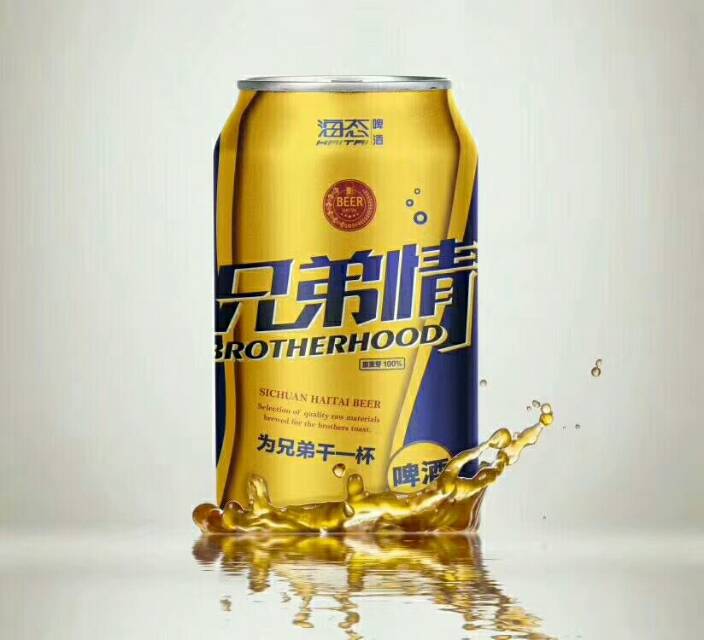德国海态兄弟情啤酒，采用德国工业生产技术。纯粮食酿造，泡沫细腻，纯麦芽提练而成，