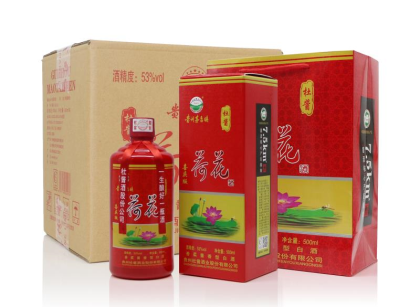 荷花酒，香柔酱香型，好喝不上头