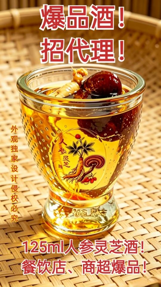 125毫升人参灵芝酒