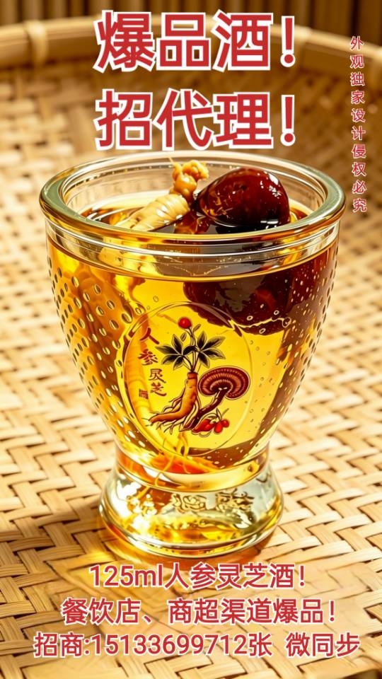 125毫升人参灵芝酒