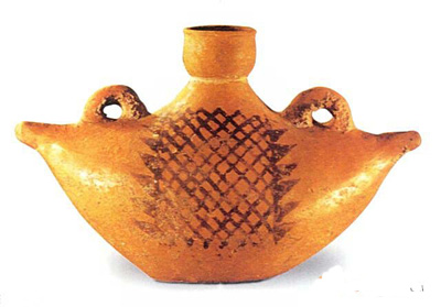 史前时期酒具：船形彩陶壶