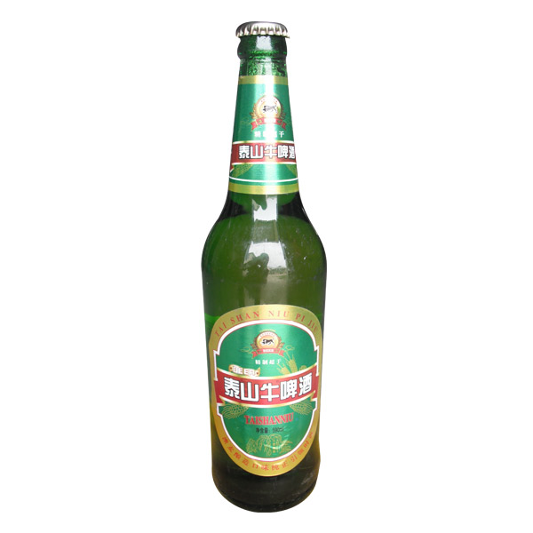 泰山牛啤酒590ml绿瓶