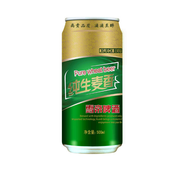 雪帝啤酒纯生麦香500ml