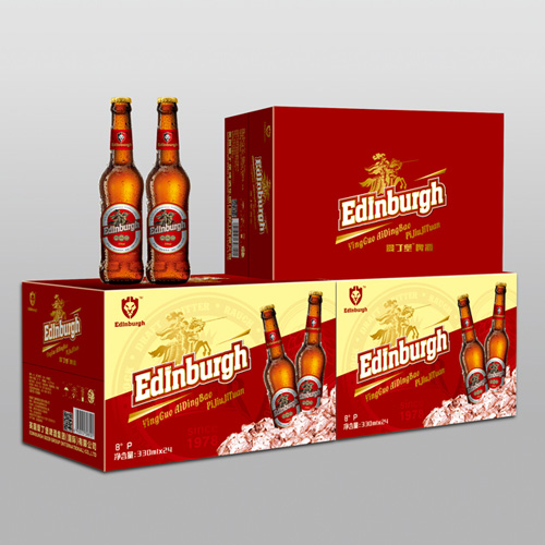 爱丁堡啤酒爵位330ml红箱8度棕瓶