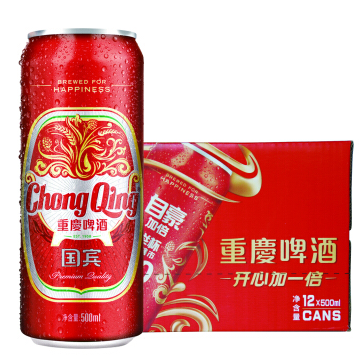 重庆啤酒国宾500ml罐装