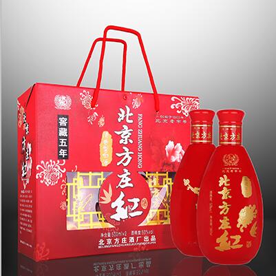 北京方庄红窖藏五年礼盒二锅头酒
