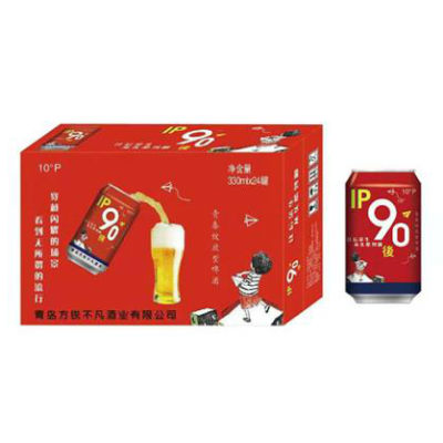 IP90後啤酒330ml红罐
