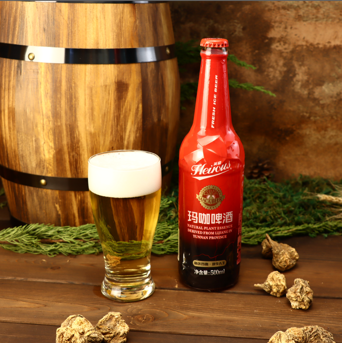 英豪玛咖啤酒500ml--玛咖啤酒代理加盟批发