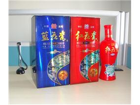 泸州老酒--镭射红花瓷 蓝花瓷